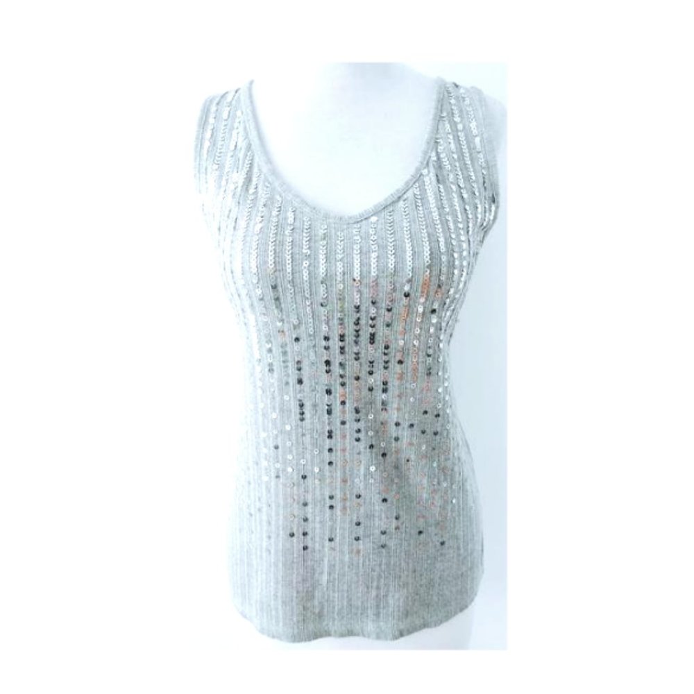 Sequins silver top